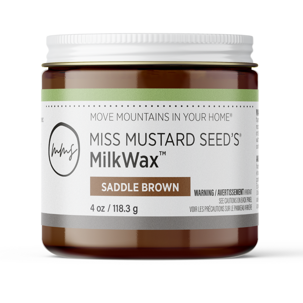 MilkWax Saddle Brown 4 oz | Miss Mustard Seed's® Milk Paint